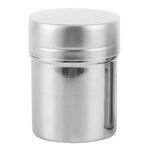 Fine Mesh Powder Shaker Stainless Steel Chocolate Coffee Sifter Icing Sugar Powder Cocoa Flour Chocolate Coffee Sifter Sprinkler Dredgers for Kitchen Baking Cooking (L)