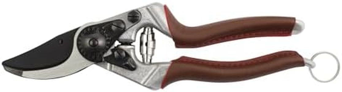 FELCO 8 ELITE Pruning Shears – 8.3" Swiss-Made Garden Clippers with Leather-Wrapped Handle for Large Right Hand | Hand Pruners for Gardening | Garden Tool Cutter with Bypass Blade, Carbon Steel