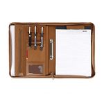 Leathario Leather Folder Business Conference A4 Portfolio Folder Padfolio Noted Case for Work