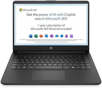 HP 14” Laptop | Intel Celeron N4500 Processor | 4 GB RAM | 64GB eMMC | Intel UHD Graphics | HD Display | 12 hrs battery | Microsoft 365 Personal 12 month included | Windows 11 | Black | 14s-dq3001sa