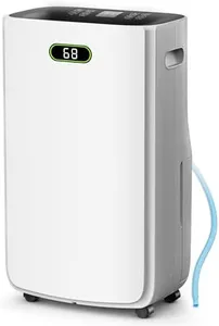 LUDATIDO 5000Sq.Ft Dehumidifier for Basement with Drain Hose, 80 pint Dehumidifiers for Home with Large 6.5L Water Tank 24H Timer 4 Modes Operation Auto Shut-off Portable for Garage