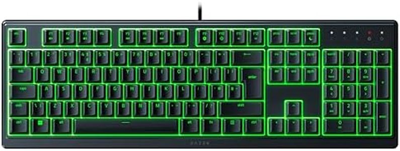 Razer Ornata V3 X - Low Profile Gaming Keyboard (Silent Membrane Switches, UV-Coated Keycaps, Durable, Spill-Resistant Design, Ergonomic Writst Rest) QWERTY UK Layout | Black
