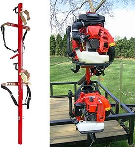 ELITEWILL 2 Place Trailer Backpack Blower Rack Storage Holder Compatible with Open Lawn Landscape Trailers Trucks - 2 Pack Backpack Blower