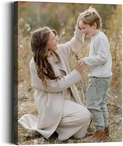 Custom Canvas Prints with Your Photos Personalized Photos On Canvas Wall Art for Pet/Family Gifts for Mom/Men/Women Ship Next Day (12x16 in /30x40 cm)