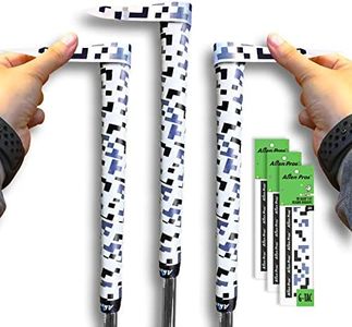 Alien Pros Golf Grip Wrapping Tapes (3-Pack) - Innovative Golf Club Grip Solution - Enjoy a Fresh New Grip Feel in Less Than 1 Minute (3-Pack, Blocks)
