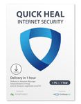 Quick Heal Internet Security Latest Version - 1 PC, 1 Year | AI Based Device Security for Windows Pc | Internet and Banking Protection (Email Delivery in 1 Hour- No CD)