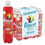 Rubicon Spring 12 Pack Strawberry Kiwi, Sparkling Spring Water with Real Fruit Juice & Natural Flavours, Only 12 Calories - 12 x 500ml Multipack Bottles