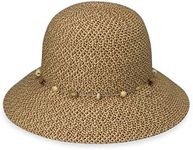 Wallaroo Hat Company Women's Naomi Sun Hat - UPF 50+, Packable, Modern Style, Designed in Australia, Mixed Brown