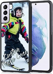 Personalized Photos Rubber Phone Case Compatible with Samsung Galaxy S24/S23 FE/S23/S23 Ultra/S23 Plus/S22/S22 Ultra/S22 Plus/S21 Ultra/S21 Plus/S21/S21 FE/S20 FE/A15/A25/A34/A14/A54/A53(1 Collage)