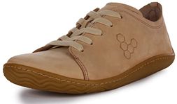 VIVOBAREFOOT Addis L Women's Lace Up Leather Trainers (Natural, Size 5)