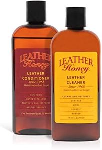 Leather Honey Complete Leather Care Kit Including 8 oz Cleaner and 8 oz Conditioner for use on Leather Apparel, Furniture, Auto Interiors, Shoes, Bags and Accessories