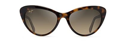 Maui Jim Sunglasses | Kalani HS818-10N | Dark Tort W/ Caramel Interior Cat Eye Frame, Frame, Polarized Hcl Bronze Lenses, with Patented PolarizedPlus2 Lens Technology