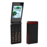 VBESTLIFE Unlocked 4G Flip Phone for Seniors, Big Buttons Basic Flip Cell Phone with 2.8in Screen, Bluetooth, Built in Flashlight, 5900mAh Battery (Red)