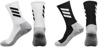 ZANZER (2 Pairs) Men's Grip Socks S