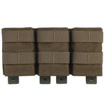 Triple Molle Mag Pouch 5.56 Tactical Open Top M4 M16 Magazine Holder Carrier with Quick Release Magazine Pouch Insert