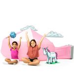 Air Fort Build A Fort in 30 Seconds, Inflatable for Kids, Pink/White