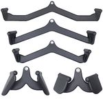 Kobo Set of 5 Cable Machine Attachments Pull Down, Press Down, Row, Triceps, Biceps & Lats Strength Training Handle Grips (Imported)