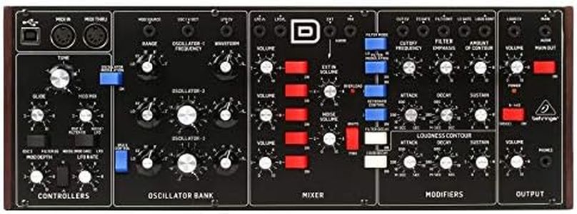 Behringer MODEL D Authentic Analog Synthesizer with 3 VCOs, Ladder Filter, LFO and Eurorack Format