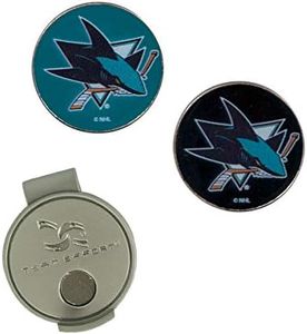 Team Effort NHL San Jose Sharks Hat Clip & 2 Ball Markerssan Jose Sharks Hat Clip & 2 Ball Markers, Multicolor, NA