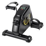 Panana Mini Exercise Bike, Portable Foot Cycle Arm & Leg Machine, Quiet Desk Pedal Exerciser with Smart LCD Monitor & Resistance Control for Home/Office Fitness