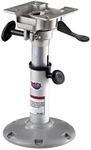 Attwood 2385405 LakeSport 238 Series Seat Pedestal with Seat Mount - Manually Adjustable, 12.5"-15.5" J-Slot