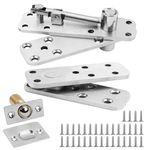 TamBee Hidden Door Hinge Heavy Duty Pivot Door Hardware Hidden Door Hinge for Secret Door Hidden Door Hardware for Secret Door Bookshelf Hidden Door Kit Hidden Bookcase Door Hinges