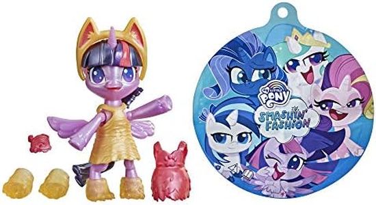 My Little Pony Smashin’ Fashion Twilight Sparkle Set -- 3-Inch Poseable Figure with Fashion Accessories and Surprise Toy Unboxing, 9 Pieces