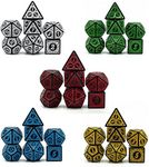 Poludie 5 Sets DND Dice, Polyhedral