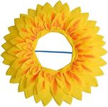 Sunflower Headgear, Funny Performance Props, Sunflower Hat Hood for Dance Party Festival Games Kids Teens Adults, 58cm, One Size