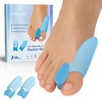 Promifun Bunion Cushion Protector, 10 Pack Bunion Corrector Pads with Separator for Big Toe, Gel Shield for Foot Pain Relief, Calluses, Relieve Foot Pain from Friction - Blue…