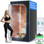 SereneLife Portable Steam Sauna, with Remote Control Timer, Home Sauna Tent, Portable Sauna, Home Steam Sauna, Infrared Sauna, Steam Room, Portable Sauna at Home, Indoor Sauna, Portable Infrared Sauna