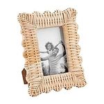 Mud Pie Woven Frame, Small, 4x6