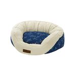 Pet Brands Cath Kidston Flora Cosy Comfort Pet Bed, Machine Washable Luxury Dog Bed with Warm Fleeced Inner - 78cmx60cmx29cm,Blue