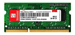 Simmtronics 2 Gb DDR3 Laptop RAM 10600 MHz (PC 1333) with 3 Year Warranty