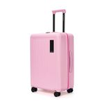 MOKOBARA The Transit Wave - Cabin Luggage | Small 54 Cm Pink Polycarbonate 8 Wheel Trolley Hardsided Spinner Suitcase With Built In Tsa Lock Travel Suitcase (Excuse Me)