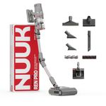 NUUK REN PRO Stick Cordless Vacuum Cleaner with Mop Head | 2X More Suction, 34kPa | Adaptive Suction Tech, Upto 60min Runtime | 180˚ Bending Flexistick™ | 8 Attachments for Home Use