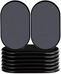 Reusable Large Furniture Sliders for Carpet, Furniture Movers Sliders, Carpet Movers Oval Heavy Duty Sofa Bed Table Desk Movers for Carpet –Quickly and Easily Move Any Item, Black (8 Pack)