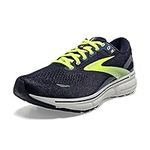 Brooks Men's Ghost 15 2E Width Running Shoe (BRK-110393 2E 1036690 10 (429) Black/Yellow)