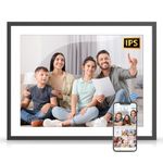 17"-Electronic-Picture-Frame Large Digital Photo Frame - Dual WiFi Digital Picture Frame 32GB, Touch Screen, Motion Sensor, Full Function, Share Photo Video via App Email, Free Cloud, Wall Mountable