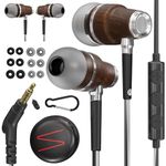 Symphonized Wired Ear Buds with Microphone — 90% Noise Cancelling in Ear Headphones Wired, Ear Buds Wired, Earbuds for Computer, Android & PC — Corded Earbuds, Plug in Earphones with Mic (3.5mm Jack)