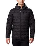 Columbia Mens Delta Ridge Down Hooded Jacket, Black, S