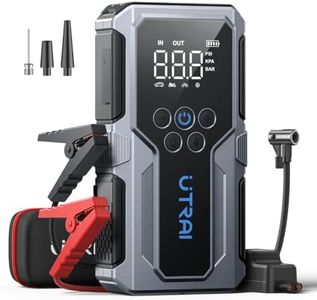 4000A Jump Starter Power Pack with 150PSI Air Compressor/18W Fast Charging, UTRAI Portable Car Battery Jump Starter Booster,8.5L Gas/6.5L Diesel, Car Jump Starter for 12V Vehicles with LED Flashlight