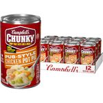 Campbell's Chunky Pub-Style Chicken Pot Pie Soup, 18.8 Ounce (Pack of 12)