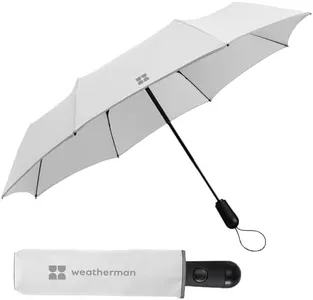 Weatherman Travel Umbrellas for Rain - Compact Umbrella Windproof - Small Mini Umbrella - Portable Pocket Umbrella - Auto Open Close Folding Foldable Car Umbrella - Backpack, Purse Rain Umbrellas,