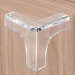 Baby Proofing Corner Guards Self Adhesive Corner Protectors Furniture I Child Safety Infant Bump Protector Edge Guards,T Shape, Transparent (Pack of 8 Pieces)