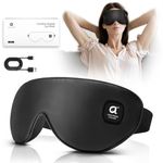 arboleaf Heated Eye Mask, Cordless Rechargeable Eye Mask for Dry Eyes, Warm Compress for Eye Relief, 3 Temperature Modes, Washable Cover, Gifts for Women Men