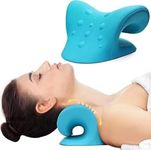 CartsCorner Neck and Shoulder Relaxer for Pain Relief and Cervical Traction Device for Spine Alignment, Neck Stretcher Chiropractic Pillow for Neck Pain Relief