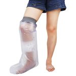 Waterproof Leg Cast Cover for Shower Bath Adult, Reusable Watertight Seal Cast Shower Cover Leg to Keep Wounds Dry, Bandage Cast Protector for Leg Foot Ankle, No Mark on Skin