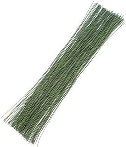 200Pcs Green Floral Wire, 26 Gauge 14 Inch Florist Wire for Crafts