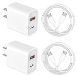 USB A Dual Port Wall Charger Block